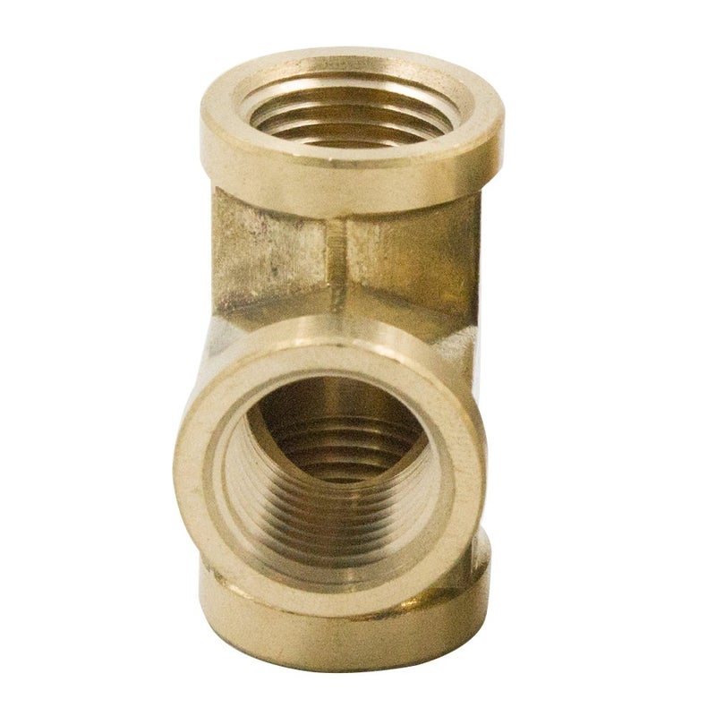 Legines Brass Pipe Tee 1/8" NPT Female x 1/8" NPT Female x 1/8" NPT Female Forged 3 Way T-fittings (2 pcs) - Image 4